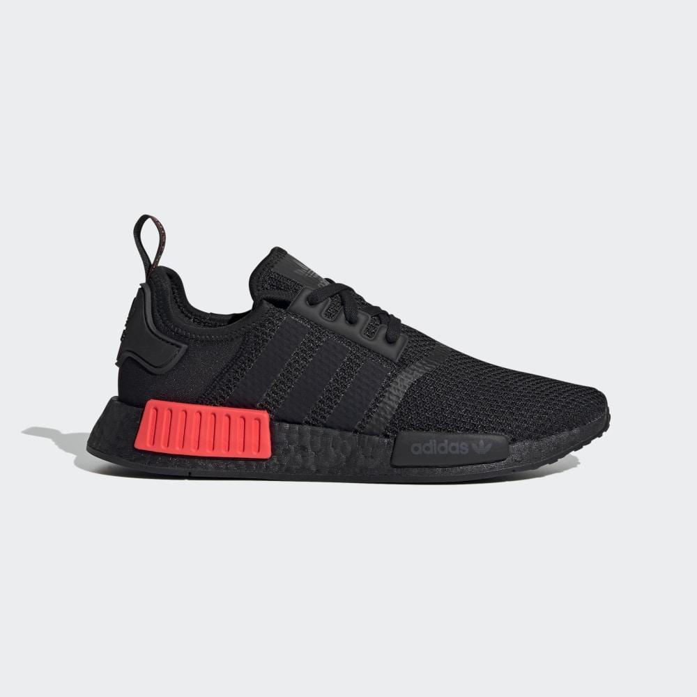 Adidas Men's NMD_R1 Originals Shoes Black/Red Ireland FV8162